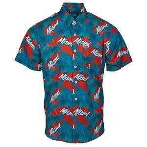 Dixxon Men's Miami Vice Short Sleeve Party Shirt, Big & Tall Size 5XL, NWT